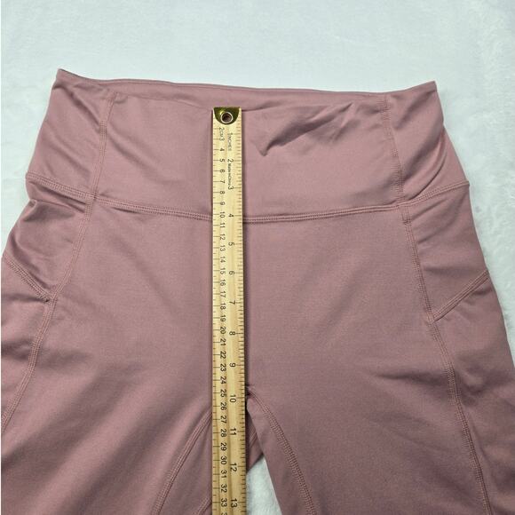 Free People Fp Movement Ruffled Bottoms Leggings Pink Mauve Size Large (28x23.5) - Picture 5 of 8